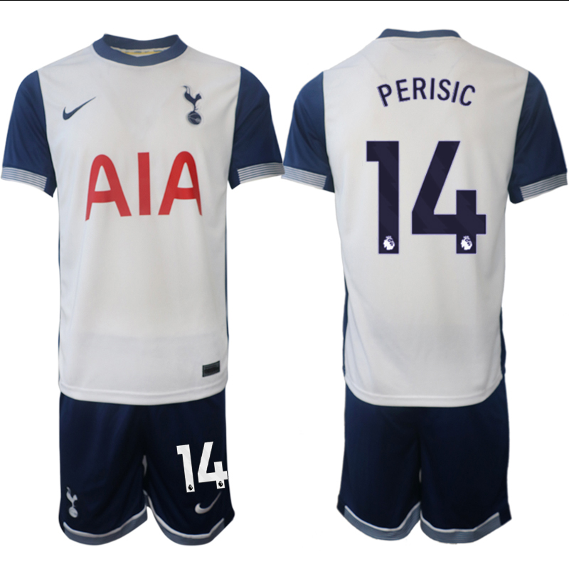 Men 2024-2025 Club Tottenham home White #14 Soccer Jersey->indianapolis colts->NFL Jersey